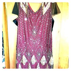 Plus evening gown